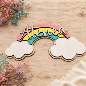 Placa infantil con nombre