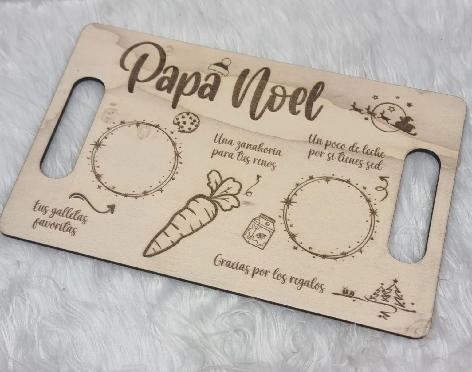 Bandeja Papá Noel ideal para preparar con los mas peques la llegada de Santa