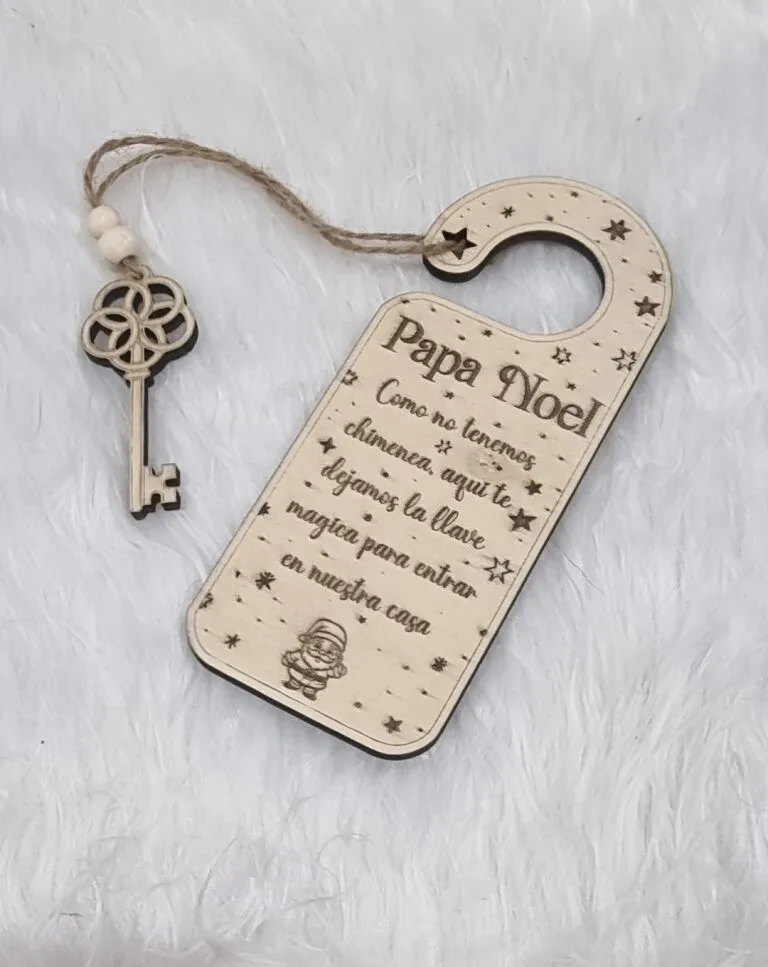 Llave para que Papá Noel pueda entrar en casa si no teneis chimenea.